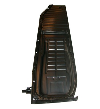Floor pan with seat runners, complete, left