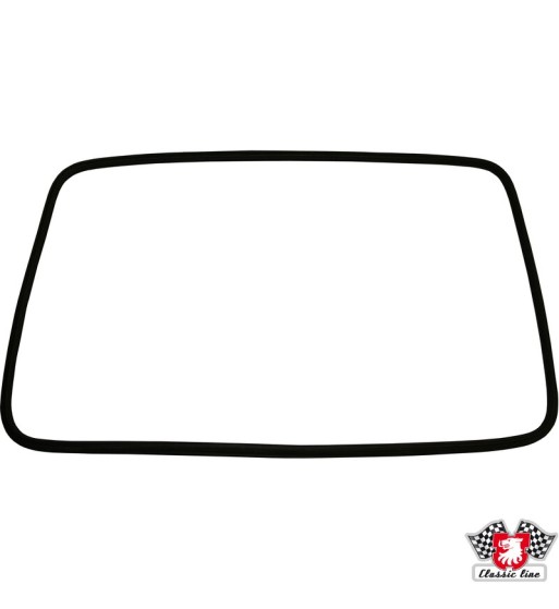 Seal for rear window with groove for moulding Seal for rear window with groove for moulding