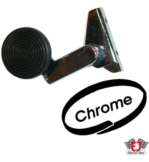 Zamek do okna wentylacyjnego, chrom, lewa

