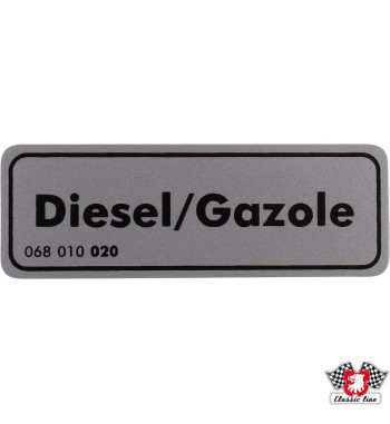 Naklejka, "Diesel/Gazole"
