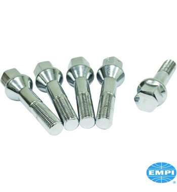 Zestaw śrub do felg, długi, M12, długość 47 mm, gniazdo 60°, 5 sztuk 8160403918