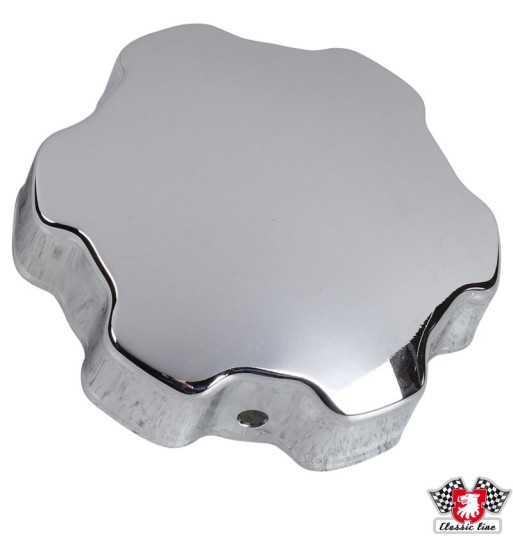 Cover for oil filler cap without ventilation, chrome Cover for oil filler cap without ventilation, chrome