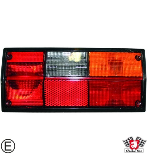 Tail light with red/orange glass, EU, without socket (HELLA type socket), right, with E-mark Tail light with red/orange glass, EU, without socket (HELLA type socket), right, with E-mark