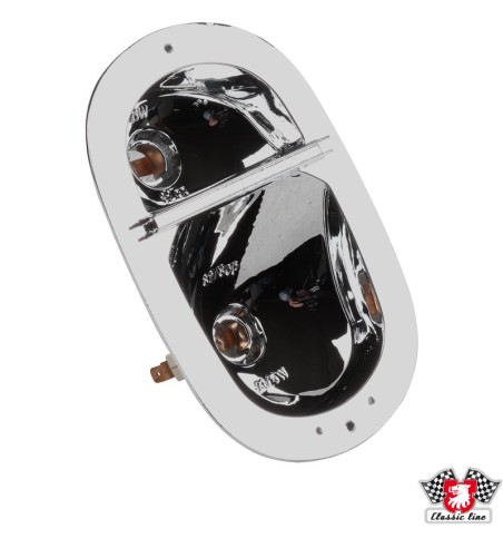 Tail light housing without bulb, left/right