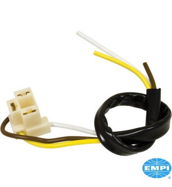 Headlight wire Pigtail/Connector, 3 wires, Heavy Duty