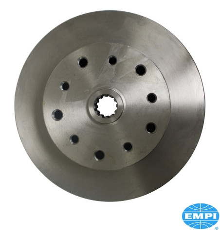 Brake disc, rear, 277x9.5 mm, 5x130 Porsche or 5x4.75" Chevy, double drilled, for swing axle or I.R.S.