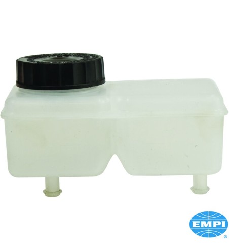 Brake fluid reservoir with black cap