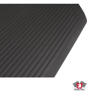 Floor mat, front, rubber, black, Top quality