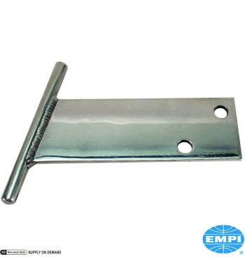 Wspornik w kształcie T, polerowane aluminium, 2 sztuki
