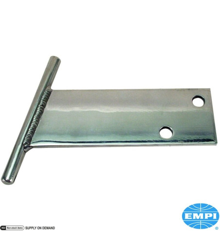 Wspornik w kształcie T, polerowane aluminium, 2 sztuki
