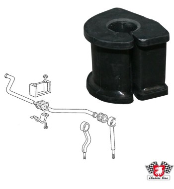 Grommet for anti roll bar, front, inner, Ø19 mm