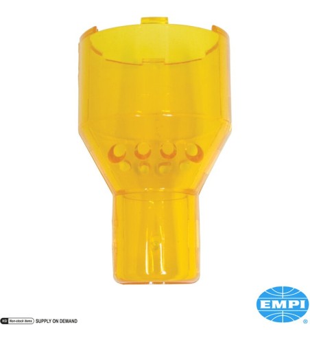 Lamp shield for whip lamp, yellow