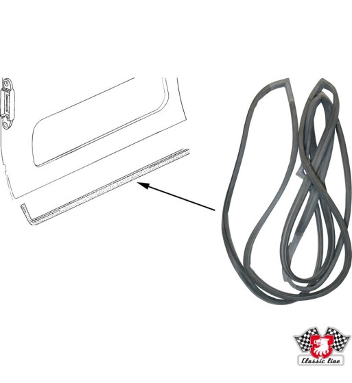 Sliding door seal, right Sliding door seal, right