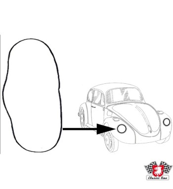 Seal for wing/headlight