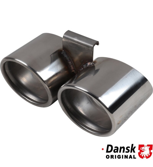 Rura wydechowa, OE look, 2xØ95 mm. Wykonana z polerowanej stali nierdzewnej 1620704000 Rura wydechowa, OE look, 2xØ95 mm. Wykonana z polerowanej stali nierdzewnej 1620704000