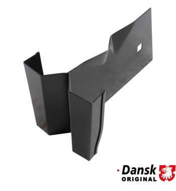 Air baffle plate, centre, black. 4 pieces needed per car