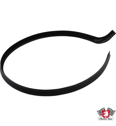 Door window scraper, outer, black, 710 mm, right