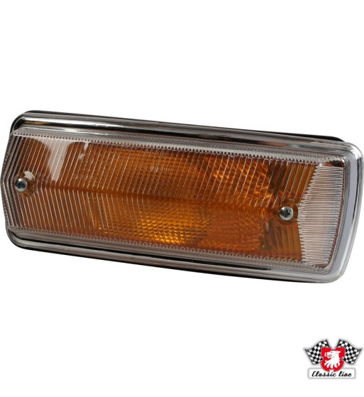 Indicator, front, orange, without E-mark, left Indicator, front, orange, without E-mark, left