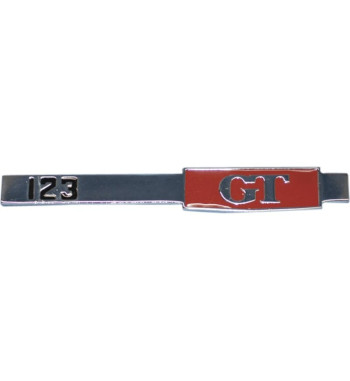 Emblemat na klapę bagażnika „123 GT”
