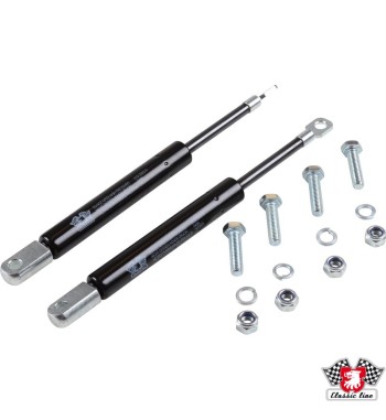 Gas spring set for bonnet, black, 2 pieces
