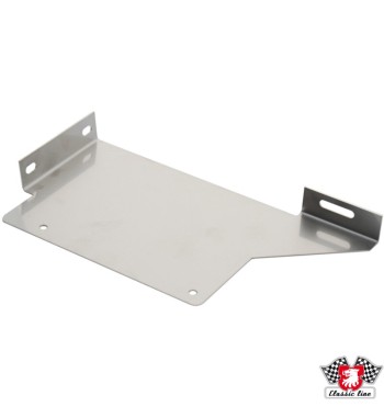 Plate for mudflap right rear stainless steel