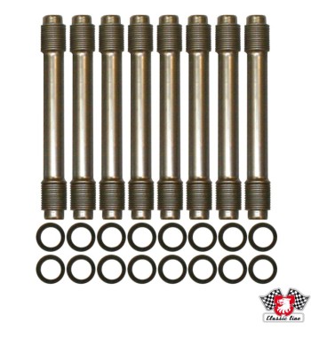 Push rod tube, 200 mm, with rubber seal, kit with 8 pcs.
