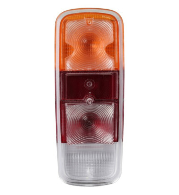 Lampa tylna z czerwonym/pomarańczowym/przezroczystym szkłem, lewa/prawa, ze znakiem E
