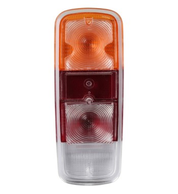 Tail light with red/orange/clear glass, left/right, with E-mark