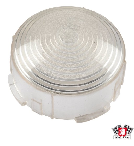Lens for indicator light, clear, front, left/right Lens for indicator light, clear, front, left/right