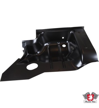 Floor pan section, under seat, rear, right