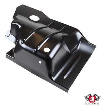 Floor pan section, under seat, rear, right