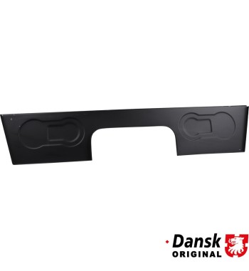 Heel plate/rear floor pan section by the tunnel