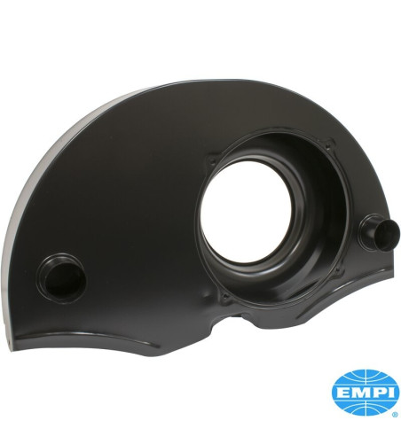 Fan shroud with air ducts, 7 internal air directional baffles, 36 HP style, black