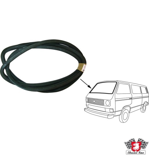 Seal for windscreen without groove for moulding Seal for windscreen without groove for moulding