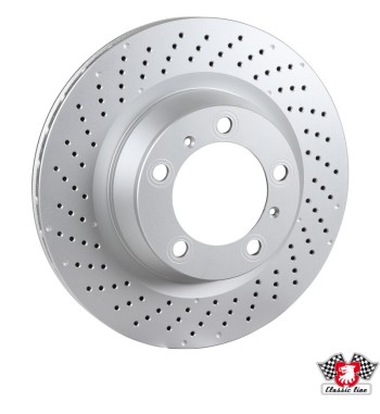 Brake disc, rear, ventilated, left, 330x28 mm, coated