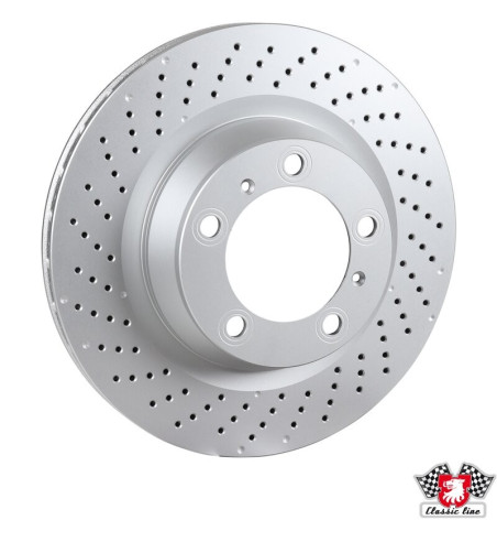 Brake disc, rear, ventilated, left, 330x28 mm, coated