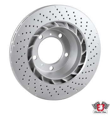 Brake disc, rear, ventilated, left, 330x28 mm, coated