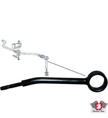 Connecting link for anti roll bar, front, right