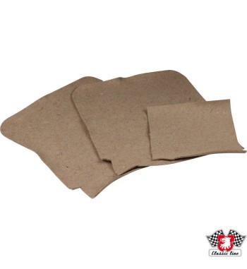 Felt for floor mats, rear