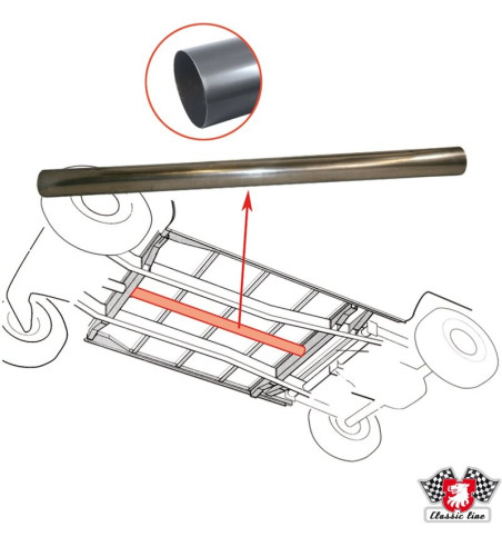 Heater pipe, middle, Ø 89x1.5x1270 mm