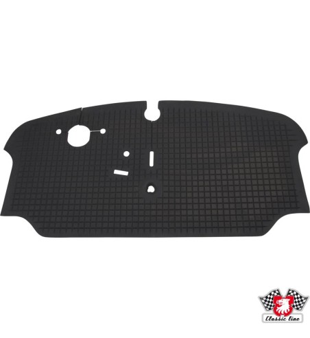 Floor mat, front, rubber, black, Top quality