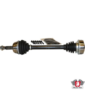 Drive shaft, complete with boots and bolts, front, left