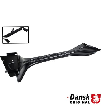 Fuel tank support with battery tray