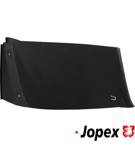 Osłona koła przedniego, 570x290 mm, dolna tylna część, wersja X-large, lewa