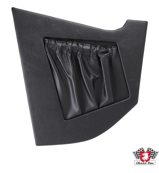 Panel wewnętrzny z kieszenią przy nogach, czarny, prawy Panel wewnętrzny z kieszenią przy nogach, czarny, prawy