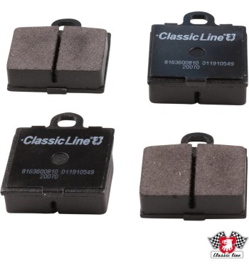 Brake pad set, front, 15.0 mm