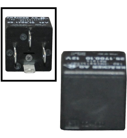 Przekaźnik/timer do wycieraczki i spryskiwacza tylnej szyby, 12 V, 30 A Przekaźnik/timer do wycieraczki i spryskiwacza tylnej szyby, 12 V, 30 A