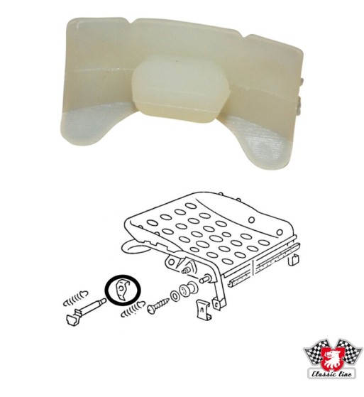 Guide piece for seat rail, front Guide piece for seat rail, front