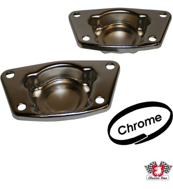 Cover for torsion bar, chrome. For swing axle. Sold in pairs