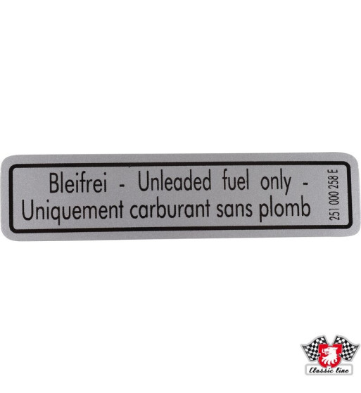 Naklejka, "Unleaded fuel only"
Naklejka, "Unleaded fuel only"